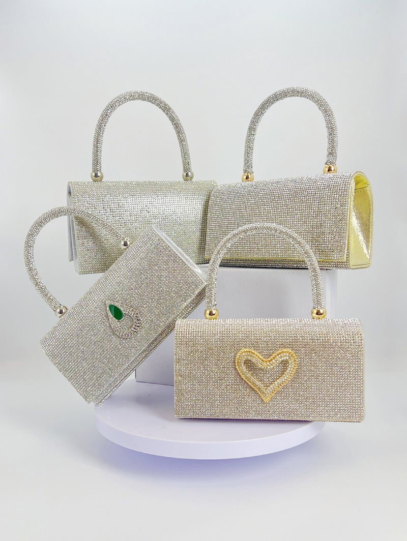 Fashion Heart-Shaped Hardware Buckle Bag For Women, High-Quality Trendy Socialite Shoulder Bag, Stylish Versatile Handbag - Image 2
