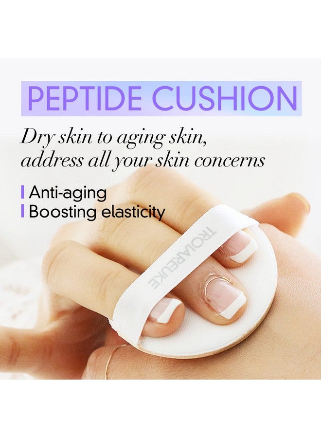 TROIAREUKE Seoul "Bridal" Cushion Foundation (Shade 22 Yellow Beige) Natural Coverage Foundation I Wedding Makeup For All Skin Types Glowingflawless Finish I Korean Aesthetic Makeup - Image 5