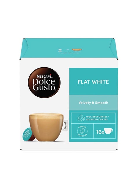Nescafe Dolce Gusto Flat White 16 Capsules Brand: Nescafe