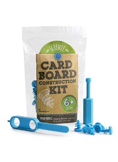 JumpOff Jo Cardboard Construction Kit 36 Cardboard Screws, 1 Screwdriver, 1 Cardboard Saw For Stem, Engineering, Arts, And More, Ages 6+  - Image 2