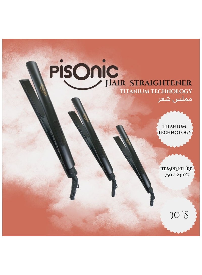 بيسونيك مكواة فرد الشعر بيسونيك بتقنية التيتانيوم - Image 1