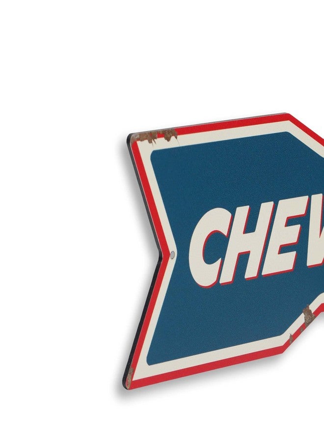 Open Road Brands Chevrolet Super Service Arrow Metal Sign - Vintage Chevrolet Sign for Garage, Shop or Man Cave - Image 4