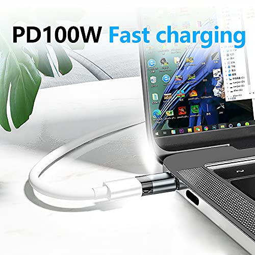 aucon Magnetic USB C Adapter, 24Pins Type C Connector, PD 100W Fast Charging 10Gbs Data Transfer - Image 2