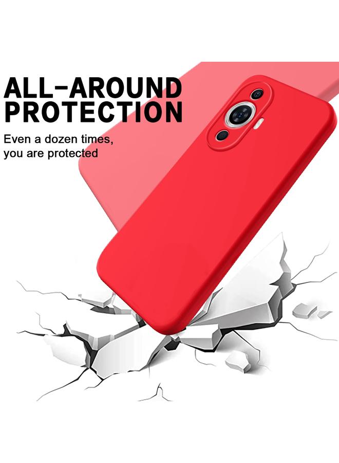 erorex Case For Huawei nova 12 Lite/nova 12 Active Solid Color Liquid Silicone Dropproof Full Coverage Protective Case  - Image 5