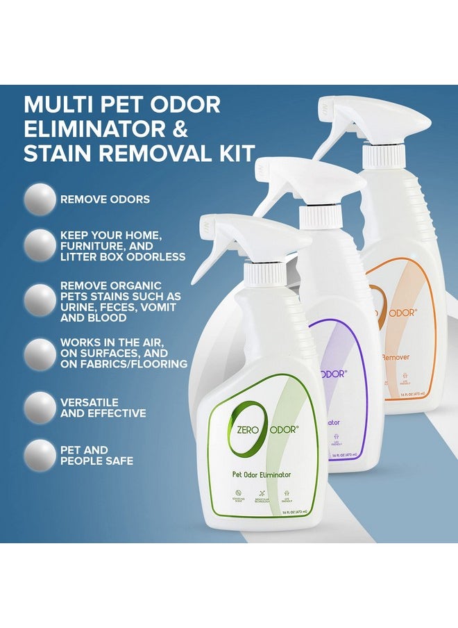 Zero Odor Zop 1065 Multi Pet Odor Eliminator Kit White, 16 Fl Oz (Pack Of 3)  - Image 4