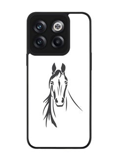 Rugged Black edge case for OnePlus Ace Pro Slim fit Soft Case Flexible Rubber Edges Anti Drop TPU Gel Thin Cover - Arabian Stallion