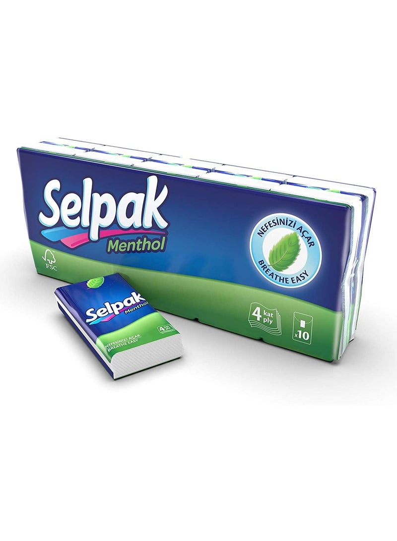 مناديل جيب الوجه المنثول المنثول