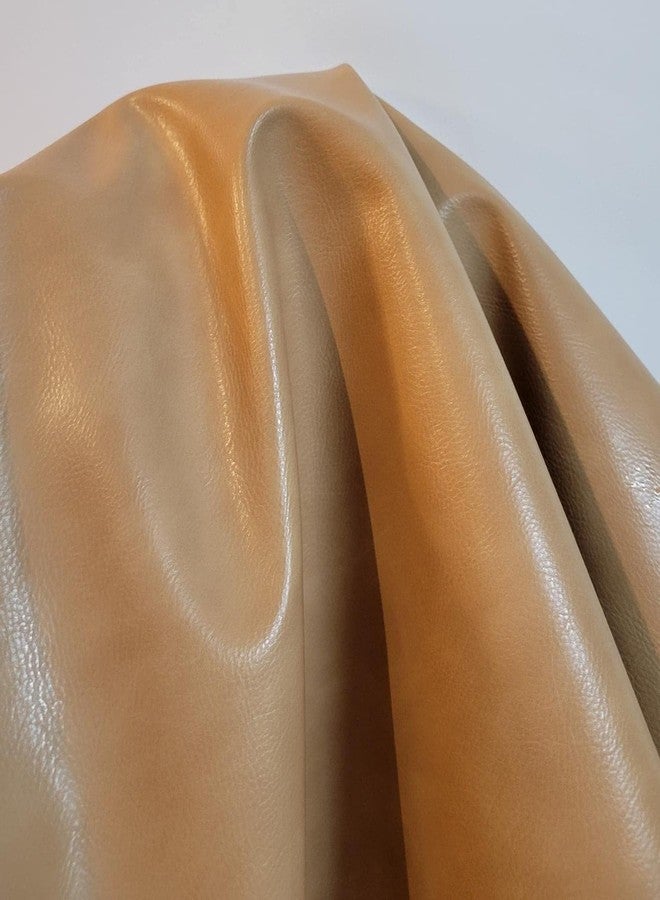 NAT LEATHERS جلد نات | ملاءة من الجلد الصناعي النباتي الناعم بلونين (معتمد من منظمة بيتا) | ياردة واحدة (36 × 54 بوصة) مقطوعة بالياردة، جلد نابا صناعي بسماكة 0.9 مم للتنجيد | 36 × 54 بوصة - Image 5