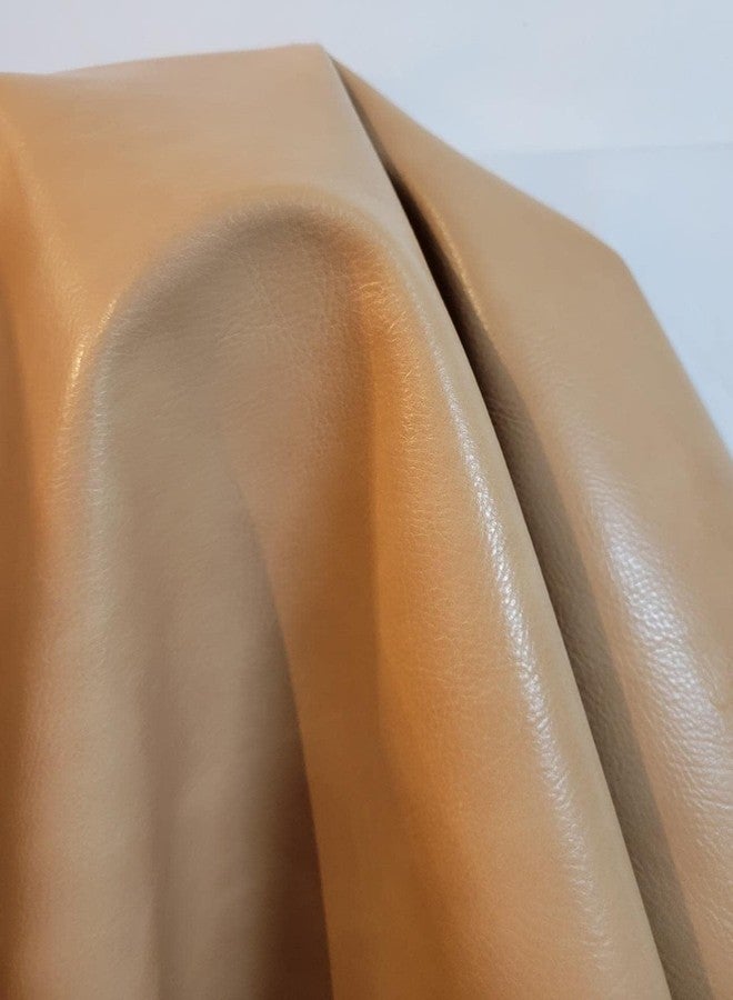 NAT LEATHERS جلد نات | ملاءة من الجلد الصناعي النباتي الناعم بلونين (معتمد من منظمة بيتا) | ياردة واحدة (36 × 54 بوصة) مقطوعة بالياردة، جلد نابا صناعي بسماكة 0.9 مم للتنجيد | 36 × 54 بوصة - Image 4