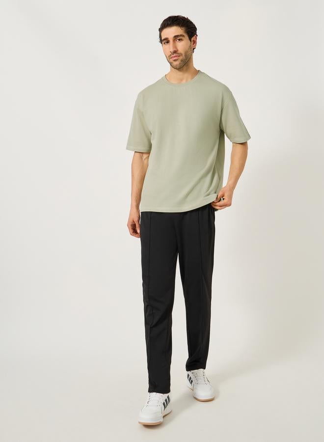 Slogan Print Terry Oversized T-Shirt