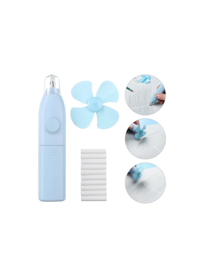 Generic 2Pcs Electric Eraser Pen Refill Erasers Automatic Fan Drawing Painting Writting Sketch Kits Students Supplies for School Office  - Image 2