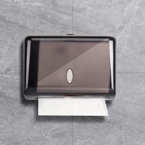 TOBEFORT Touchless Paper Towel Dispenser Wall Mount, No Drilling Waterproof/Dustproof Multifold Tissue Holder for Home Kitchen Office Bathroom Toilet… - Image 1