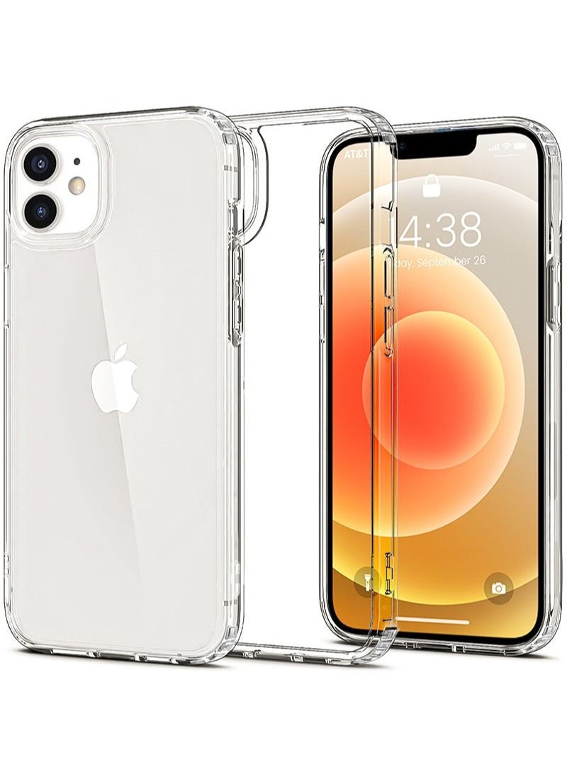 INFOSUN - iPhone 12 and 12 Pro Case Clear Cover Anti Yellowing Ultra Thin Silicone Shockproof Back Cases Transparent Protective Phone Case for Apple iPhone 12 and 12 Pro ,Crystal Clear - Image 1