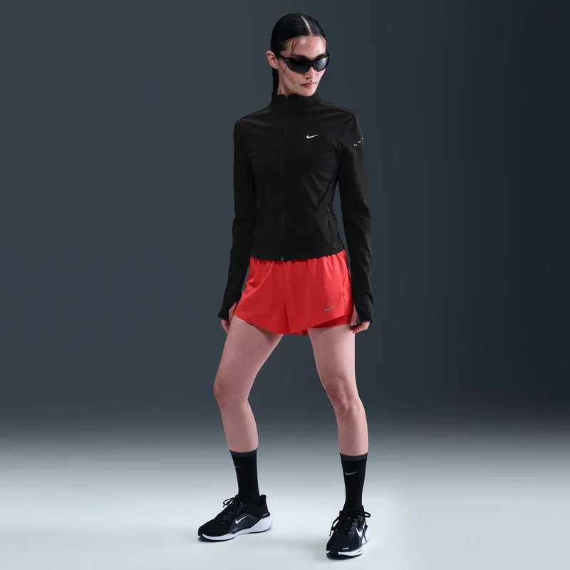Nike Black Women's Swift Dri-FIT Full-Zip Running Top for Women | Best Price UAE