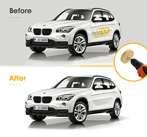 LuckyGuard Decal Remover Eraser Wheel Adhesive Remover for Pinstripes Vinyl Tapes and Sticker Rubber Wheel for Drill 1 Pack - Image 3