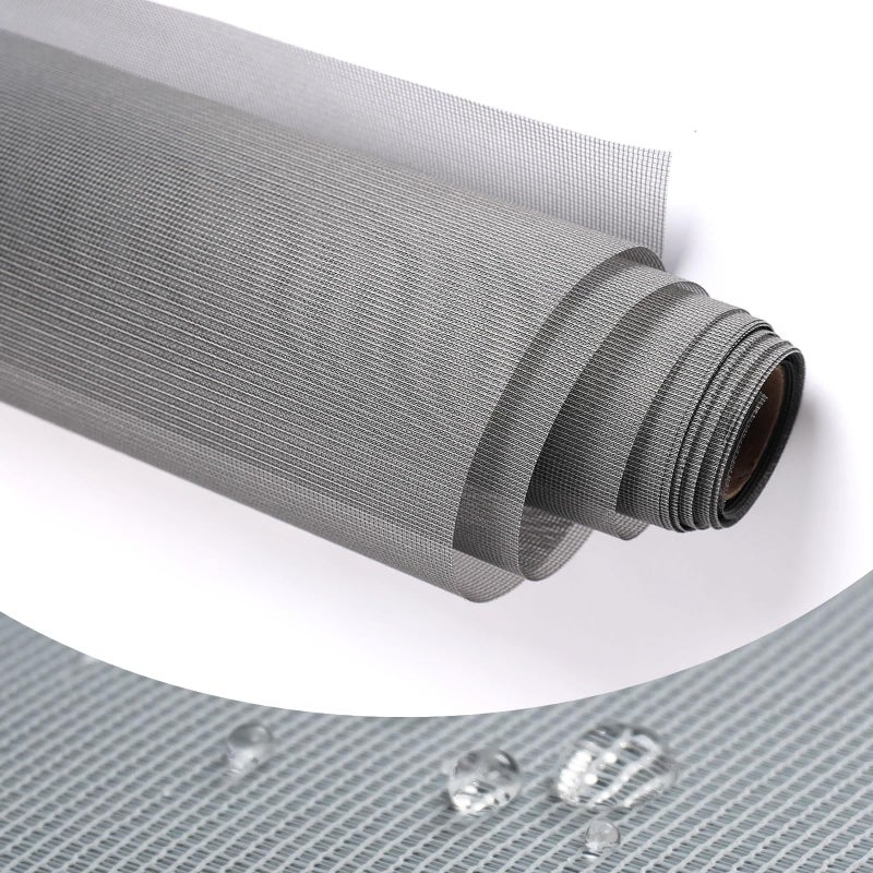 High Density dustproof and Pollen Proof net Screen mesh Used to Replace Screen Windows and Doors Grey highDensity mesh 109X37276X95cm