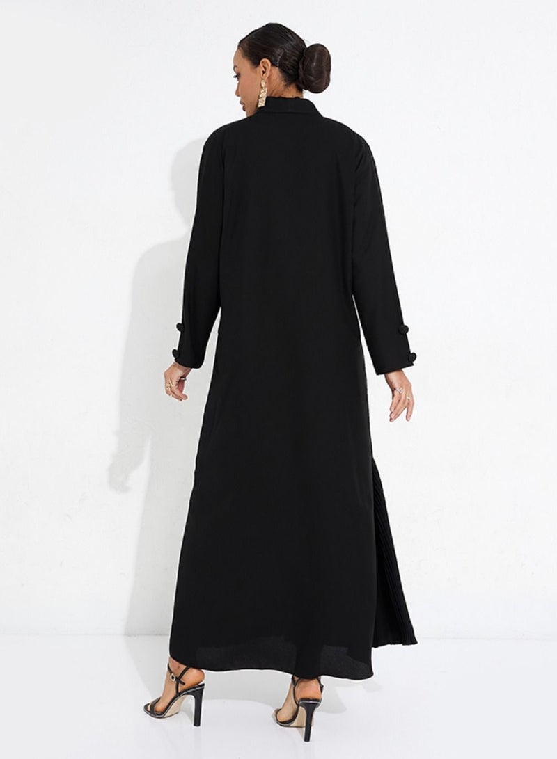 روزيت عباية عباية كاجوال مع جيب - Image 3