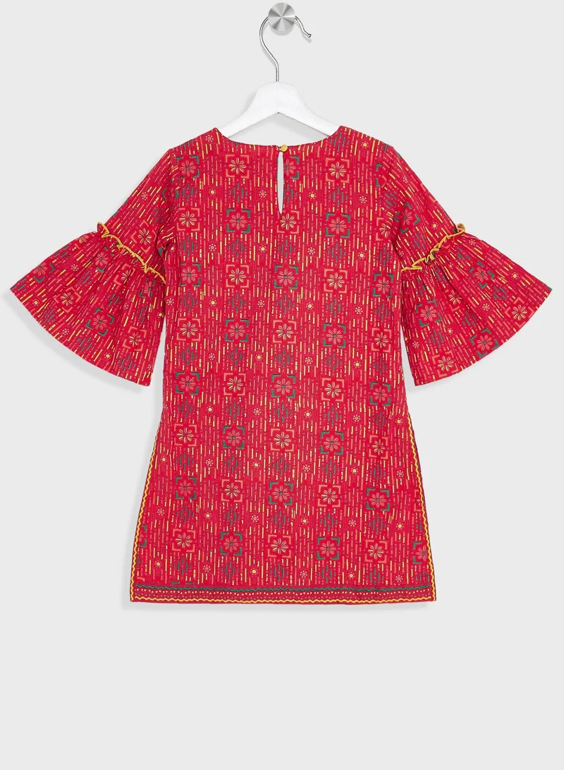 Fabindia Kids Printed Salwar Set