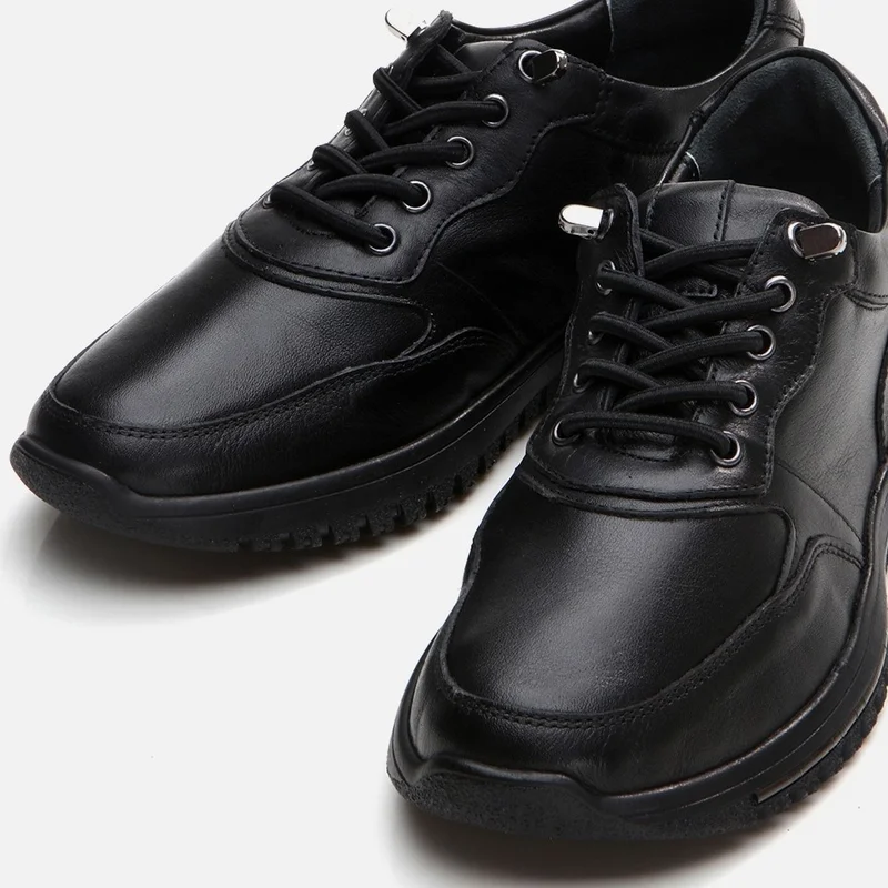 Hotiç 01AYH294650A100 GENUINE Leather Black Women's Sports Shoes