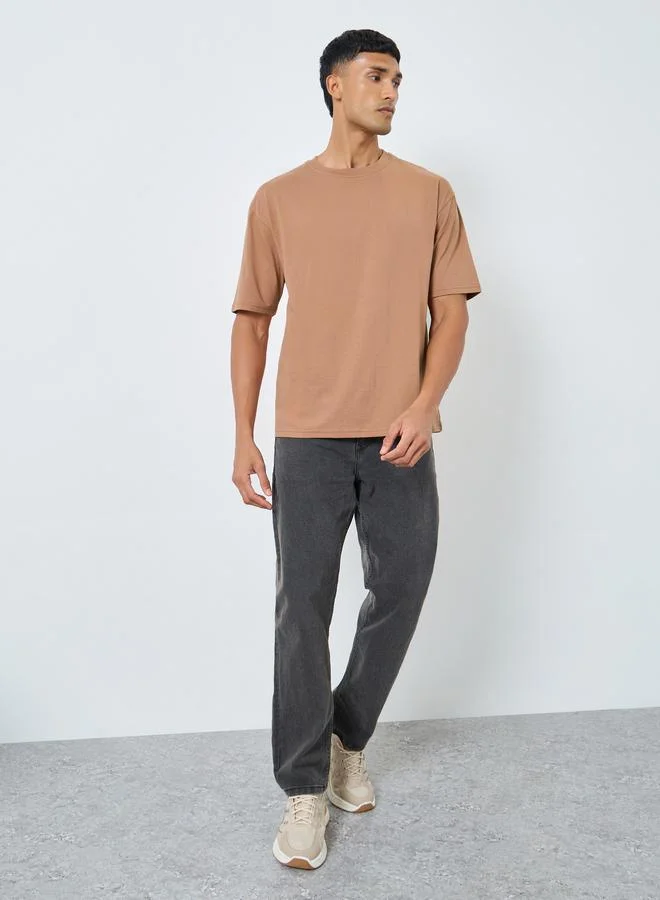 Styli Back Tiger Print Oversized T-Shirt