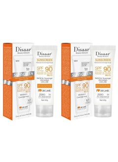 2Pc Of Disaar Sunscreen Instant Protection Foundation SPF 90 *40g