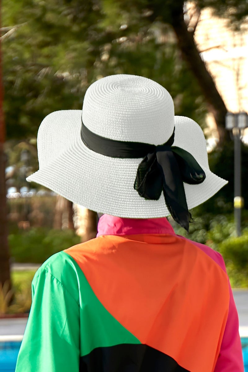 Remsa Mayo Ribbon Detailed Straw Hat White Rş-48  - Image 1