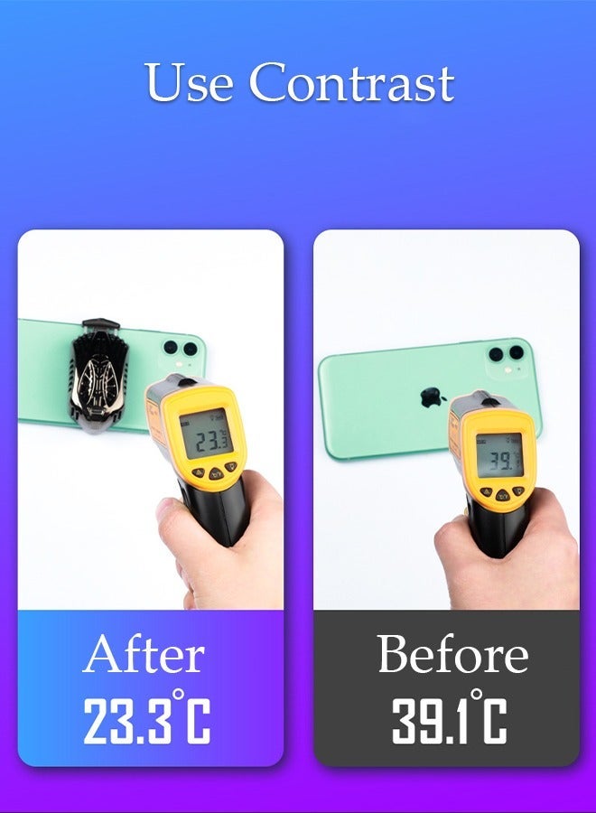 DUNISO Phone Cooler for Live Streaming and Gaming, Fast Phone Cooling Fan, Cellphone Radiator for Mobile Gaming TikTok Live Stream, Fit All Types of iPhone Android Smartphones - Image 4