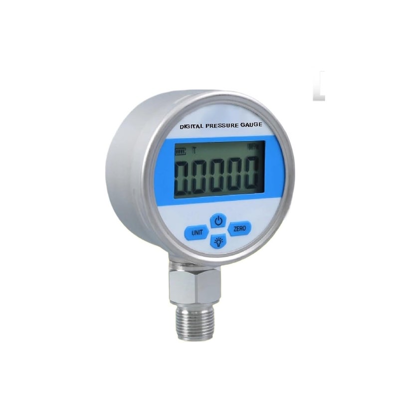 Vacuum Pressure Gauge, YB80A Digital Pressure Gauge Battery Powered High Vacuum Manometer Stainless Steel LCD Display Temp Compensation(40kPa) - Image 1