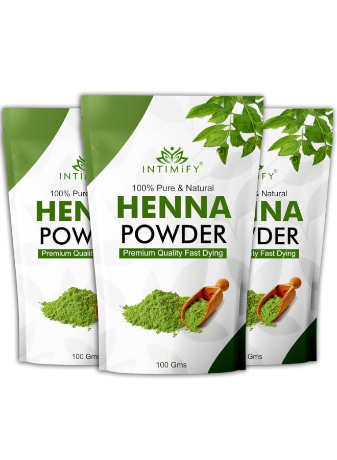 INTIMIFY مسحوق الحناء من إنتيميفي لنمو الشعر، لون للشعر 100 غرام × 3 - Image 1