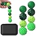 BUSOHA Silicone Fidget Balls 8 Pack Silicone Stress Relief Balls Stone for Adults Sensory Travel Toys for CalmingStressAutism and ADHDGifts for Teens AdultsGreen - Image 2
