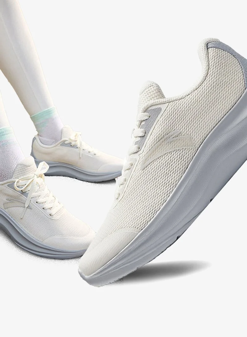 ANTA Beige/Grey Women's Lightweight Soft-Sole Running Shoes with Cushioned EVA Midsole for Women | Best Price UAE