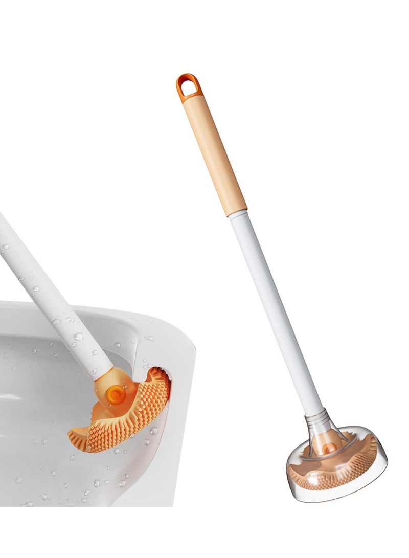 SYOSI Toilet Brush Deep Cleaning Long Handle Bathroom Toilet Bowl Brushes Multifunctional Wall Mounted Cleaner Scrubber Creative Octopus Soft Glue Toilet Brush Effective Wall Toilet Brushes No Dead End  - Image 1