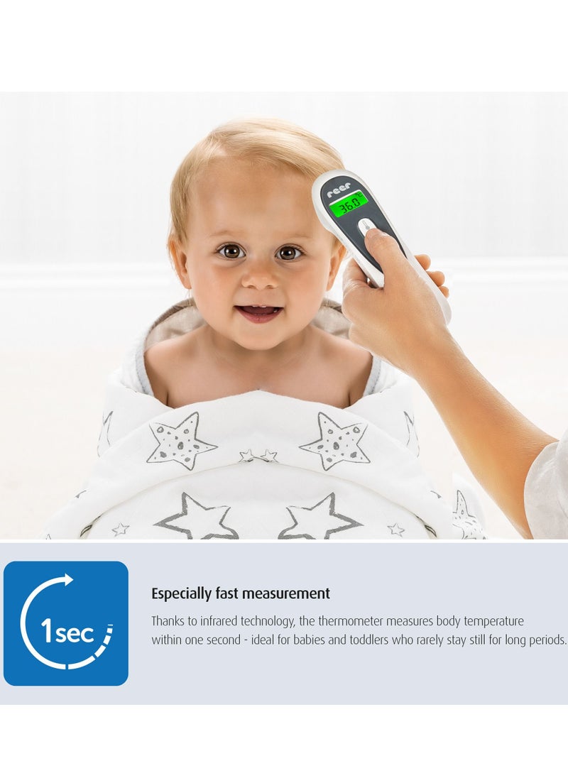 REER - Reer Color SoftTemp 3in1 Contactless Infrared Thermometer, Three-Step Optical Fever Warning, 25 Memory Slots. - Image 1