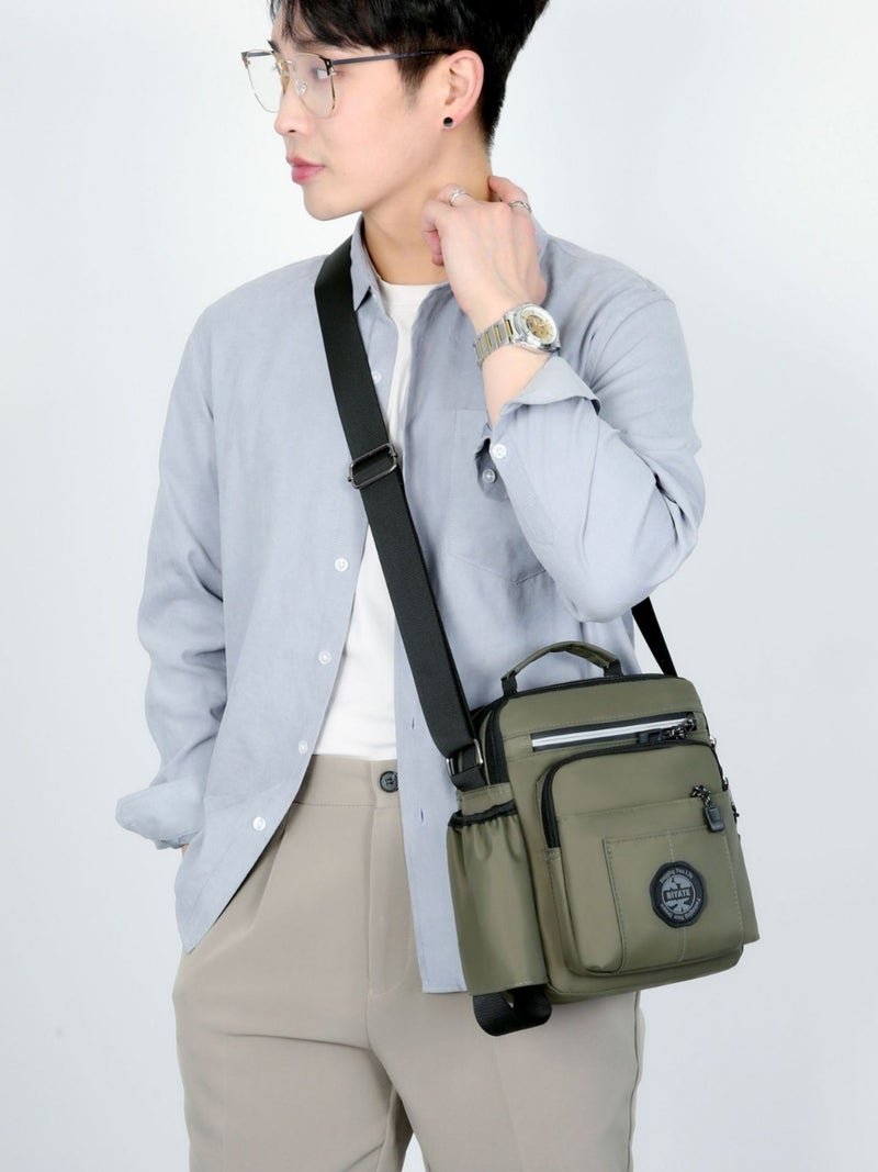 New Multi-Functional Men'S Shoulder Crossbody Casual Bag Multi-Layer Business Travel Waterproof Handbag - Image 4