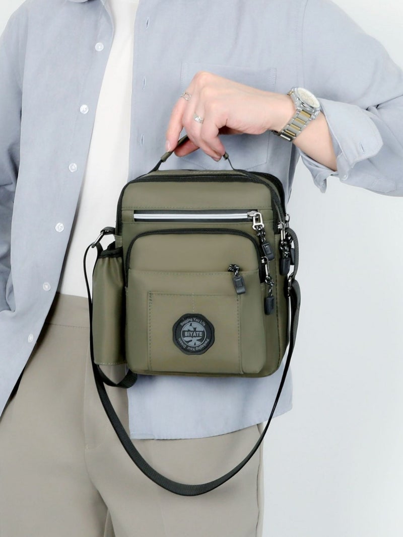 New Multi-Functional Men'S Shoulder Crossbody Casual Bag Multi-Layer Business Travel Waterproof Handbag - Image 2