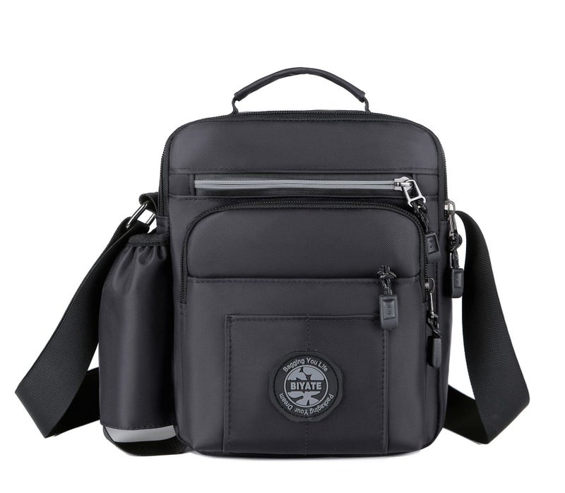 New Multi-Functional Men'S Shoulder Crossbody Casual Bag Multi-Layer Business Travel Waterproof Handbag - Image 1