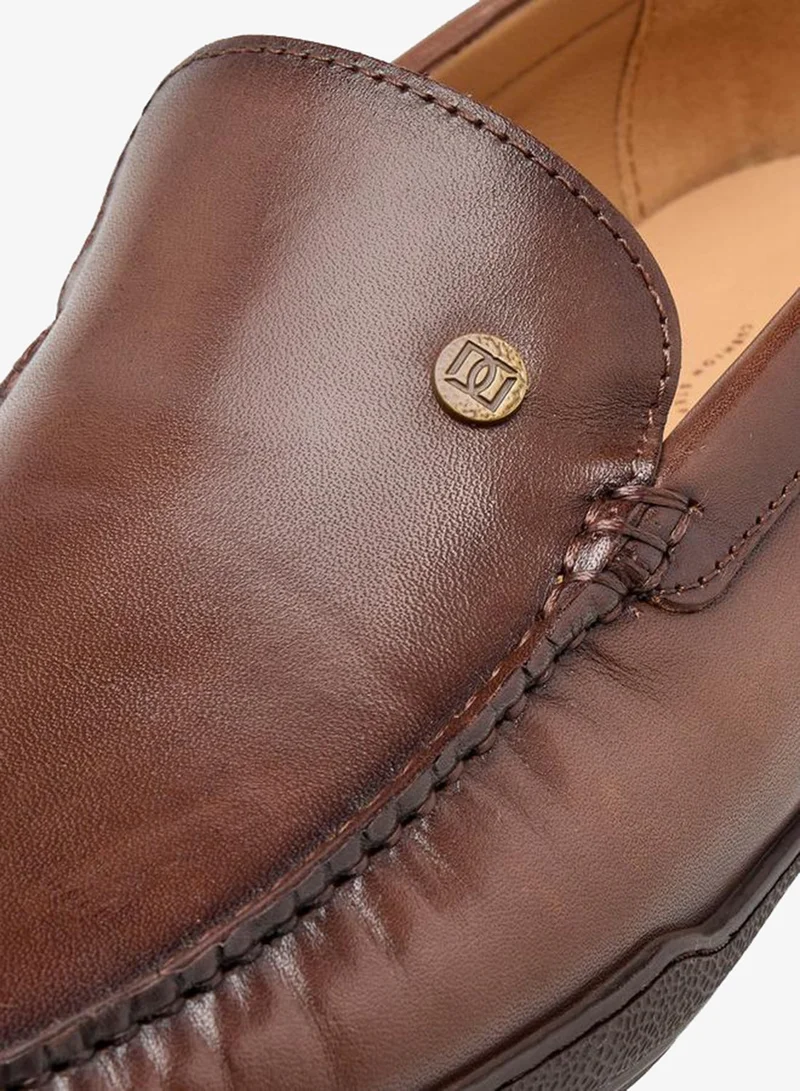 DUCHINI BROWN Men Slip-On Leather Moccasins for Men | Best Price UAE