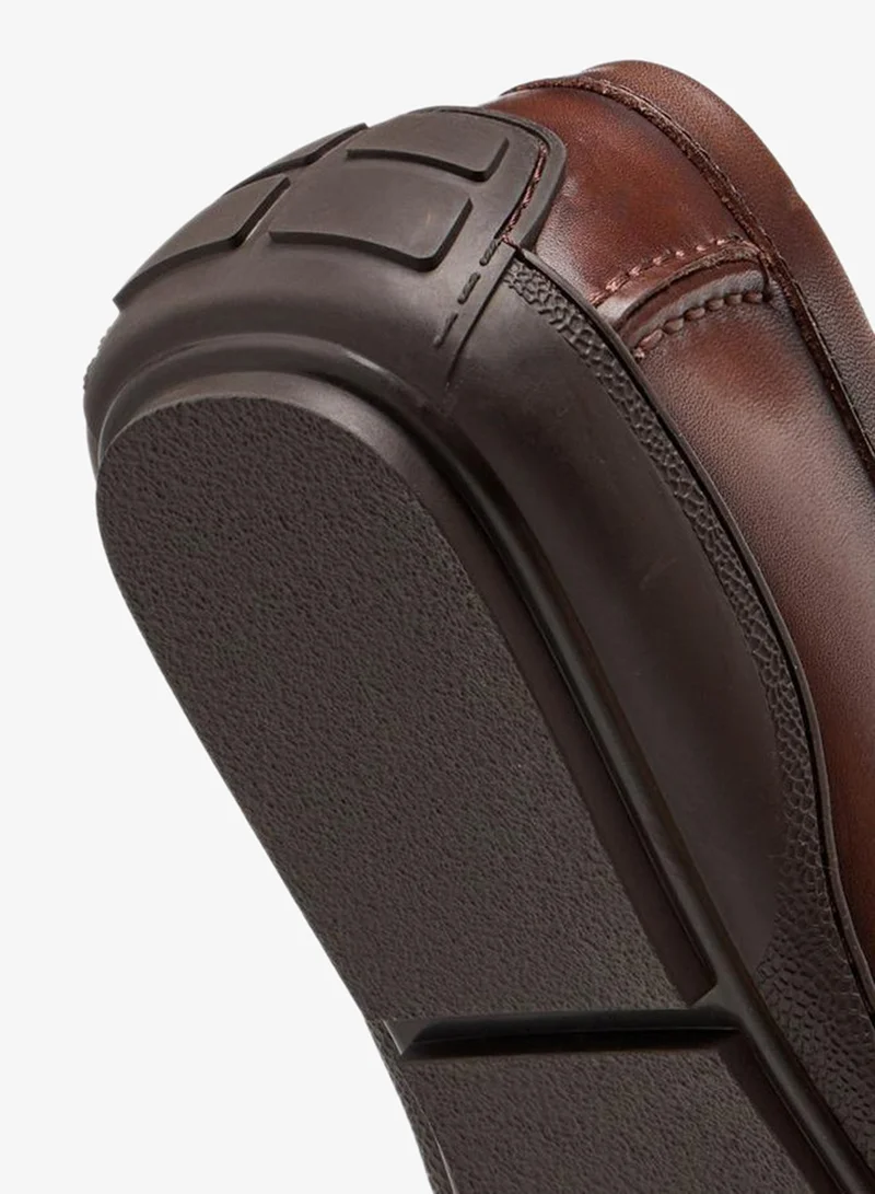 DUCHINI BROWN Men Slip-On Leather Moccasins for Men | Best Price UAE