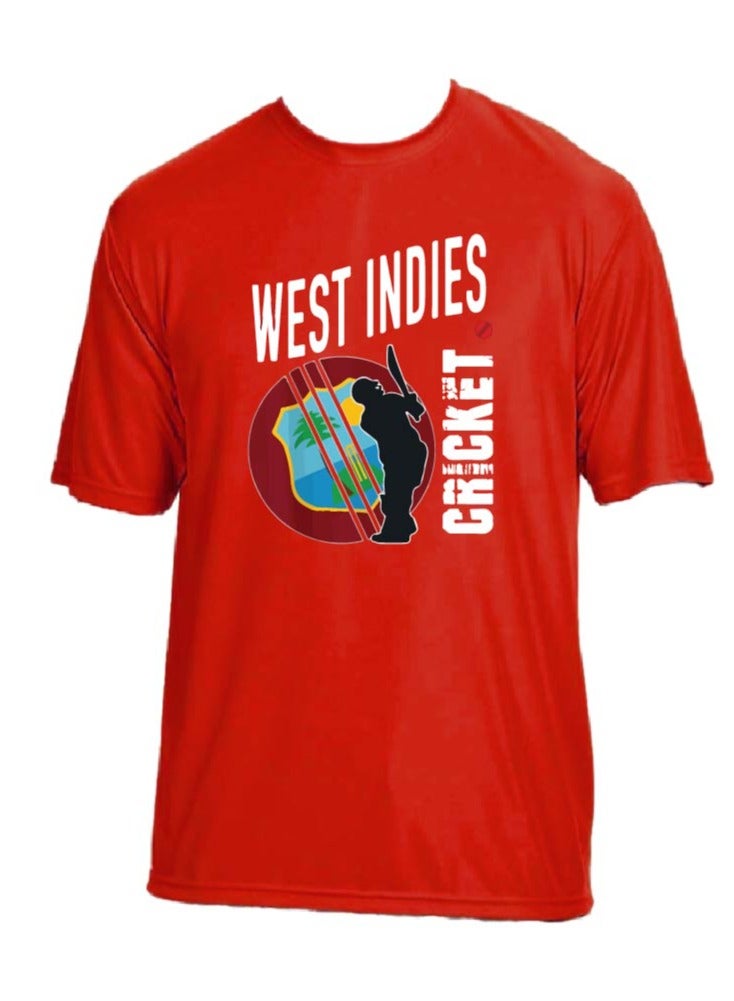 West Indies Sports Jersey T-Shirt for Adults - Unisex West Indies Printed Dry-Fit Sports Jersey T-Shirt - Ideal West Indies Jersey T-Shirt for Matches - Image 4