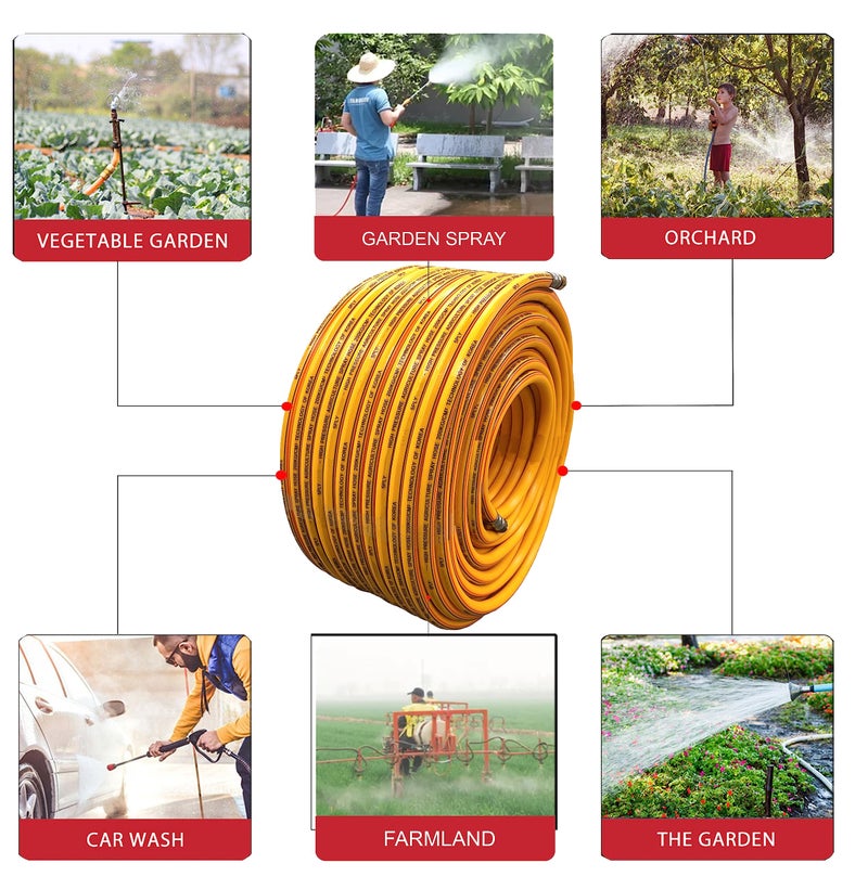 DVI 5 Layered Heavy Duty High pressure hose pipe for bike/car wash, gases, pesticides spray, water delivery, household cleaning, paint booths. (10 MM, DVI (10MM) 10 MTR HOSE PIPE) - Image 4