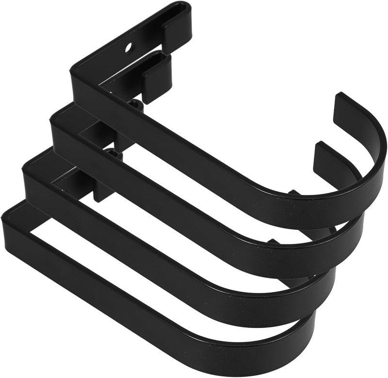 4pcs Black Heavy Duty Garage Ceiling Hooks and Wall Shelf Storage Hooks for Overhead Garage Rack and Home Organization - Image 1