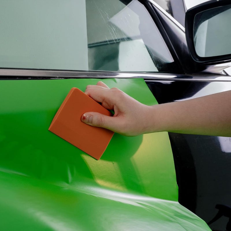 FOSHIO 2 x Squeegee for Foils, Rubber Squeegee, Silicone Orange Squeegee, Soft PPF Cover Film, Wrap Scraper, Vinyl Squeegee, Car Accessories, Window Tint Car Tool - Image 4