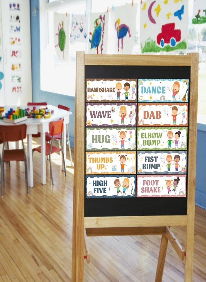 Wehhbtye Boho Classroom Greeting Poster, 9.4'' x 3'' Social Distancing Greetings Poster, Waterproof Greetings Choice Classrooms Rules Posters for Back to School Classroom Decor Teacher Supplies - Image 5