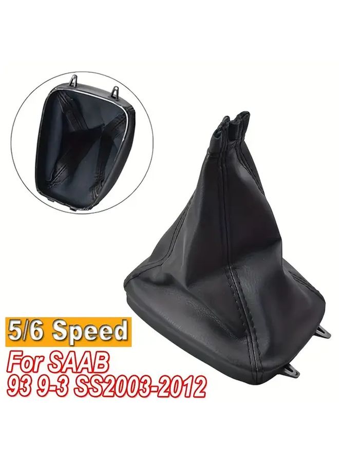 غطاء غبار مقبض ناقل الحركة الأسود وواقي إطار الأمتعة لسيارة ساب 9 3 SS 2003-2012 ناقل حركة يدوي 5 سرعات - Image 4