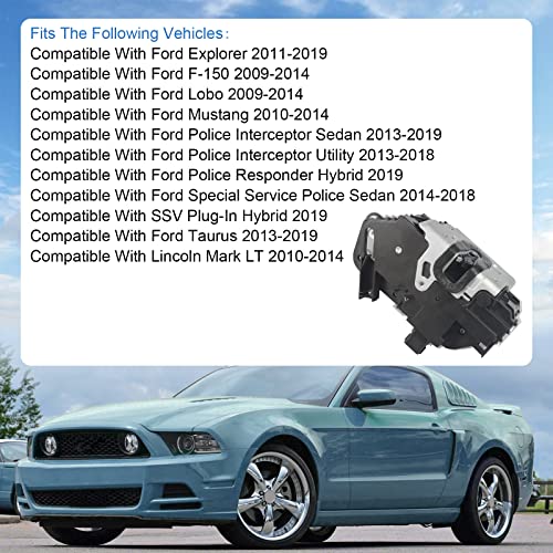 DICMIC Front Left Driver Side Door Lock Latch Actuator Compatible with 2011-2019 Ford Explorer 2009-2014 Ford F-150 2010-2014 Ford Mustang 2010-2014 Lincoln Mark LT Replace# 9L3Z5421813A - Image 2