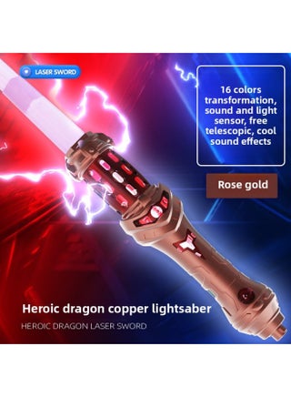 Magic Hero Kanglong Mace Laser Sword Cool Colorful Luminous Band Sound Telescopic Spiral Sword Children's Toys-Color:Kanglong Mace [Rose Gold]]-Specifications:English Color Box - pzsku/ZBC02DD749144B20C064DZ/45/1745500403/0d0b2511-d939-4570-b62b-3fab67e8fbf7