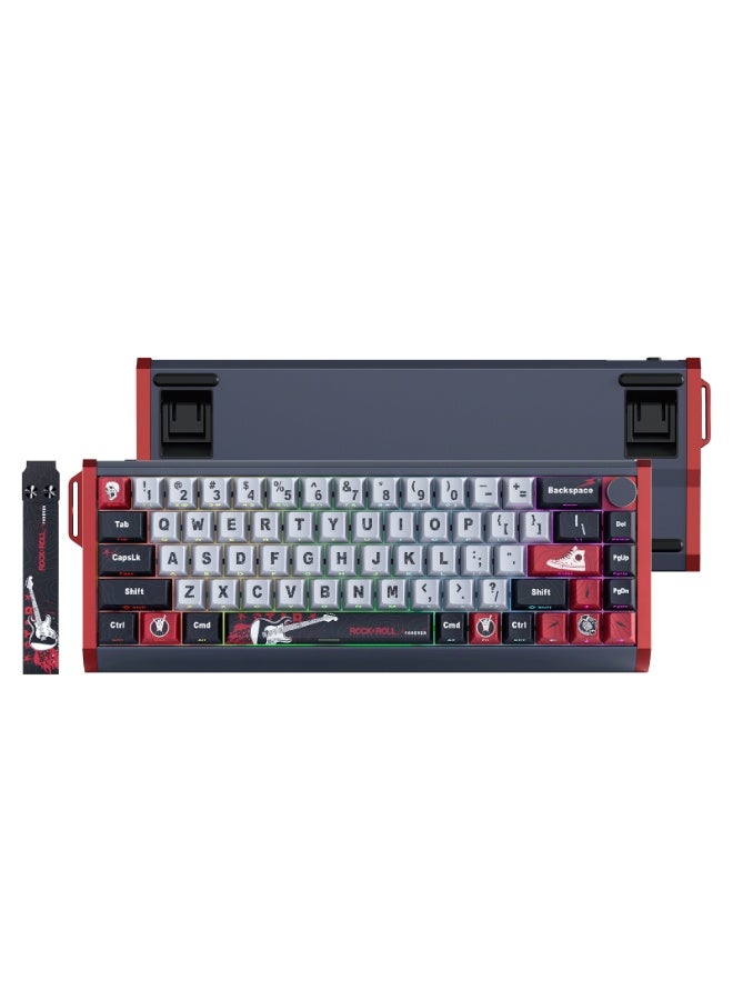 سكايلونج لوحة مفاتيح ألعاب مغناطيسية GK68 HE Pro CNC مصنوعة من الألومنيوم RGB - مفتاح مغناطيسي قابل للتبديل السريع بتأثير هول - استطلاع 8000 هرتز - معدل تشغيل سريع 0.01 مم - Image 1