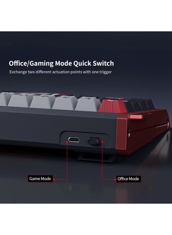 سكايلونج لوحة مفاتيح ألعاب مغناطيسية GK68 HE Pro CNC مصنوعة من الألومنيوم RGB - مفتاح مغناطيسي قابل للتبديل السريع بتأثير هول - استطلاع 8000 هرتز - معدل تشغيل سريع 0.01 مم - Image 3