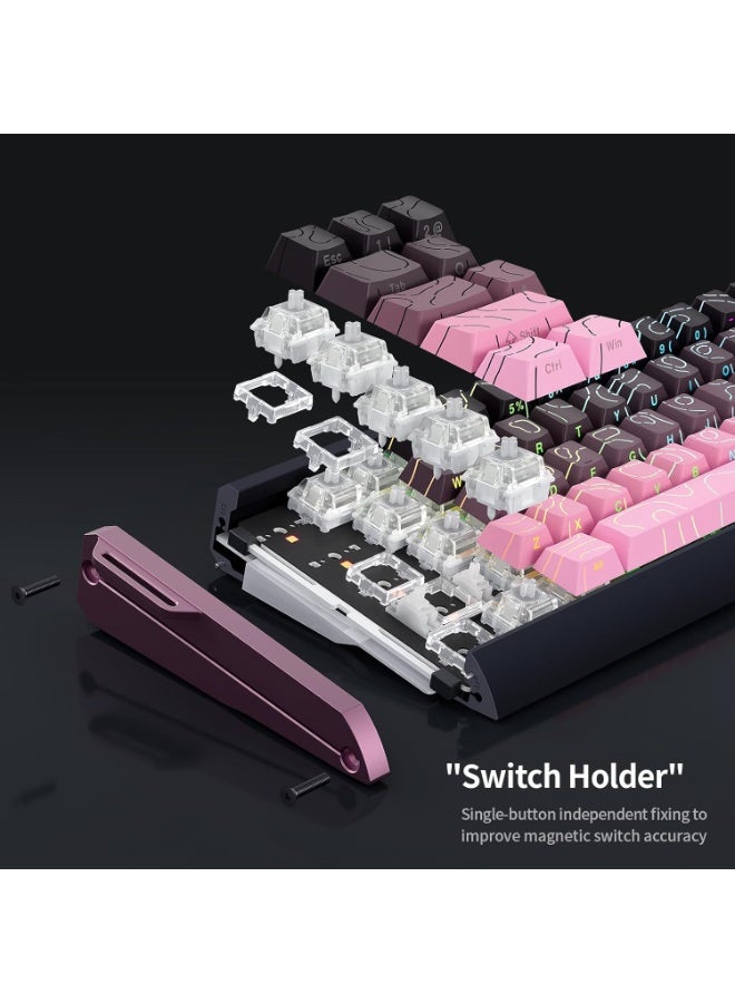 سكايلونج لوحة مفاتيح ألعاب مغناطيسية GK68 HE Pro CNC مصنوعة من الألومنيوم RGB - مفتاح مغناطيسي قابل للتبديل السريع بتأثير هول - استطلاع 8000 هرتز - معدل تشغيل سريع 0.01 مم - Image 5