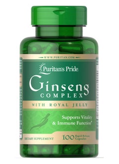Ginseng Complex With Royal Jelly 100 Capsules